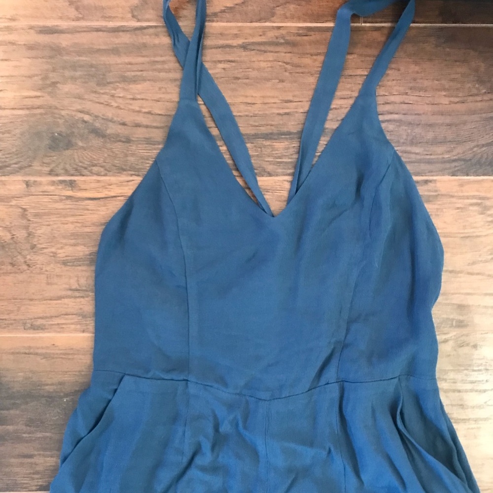 Dark turquoise chiffon jumper